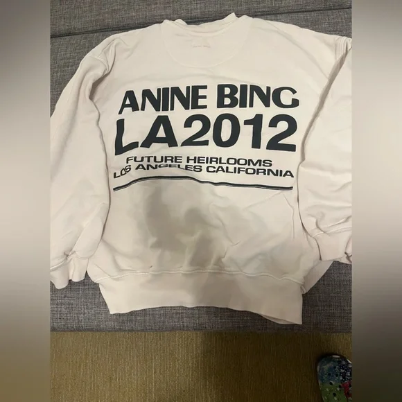 Anine Bing soft pink future heirlooms Los Angeles sweatshirt - Picture 5 of 8